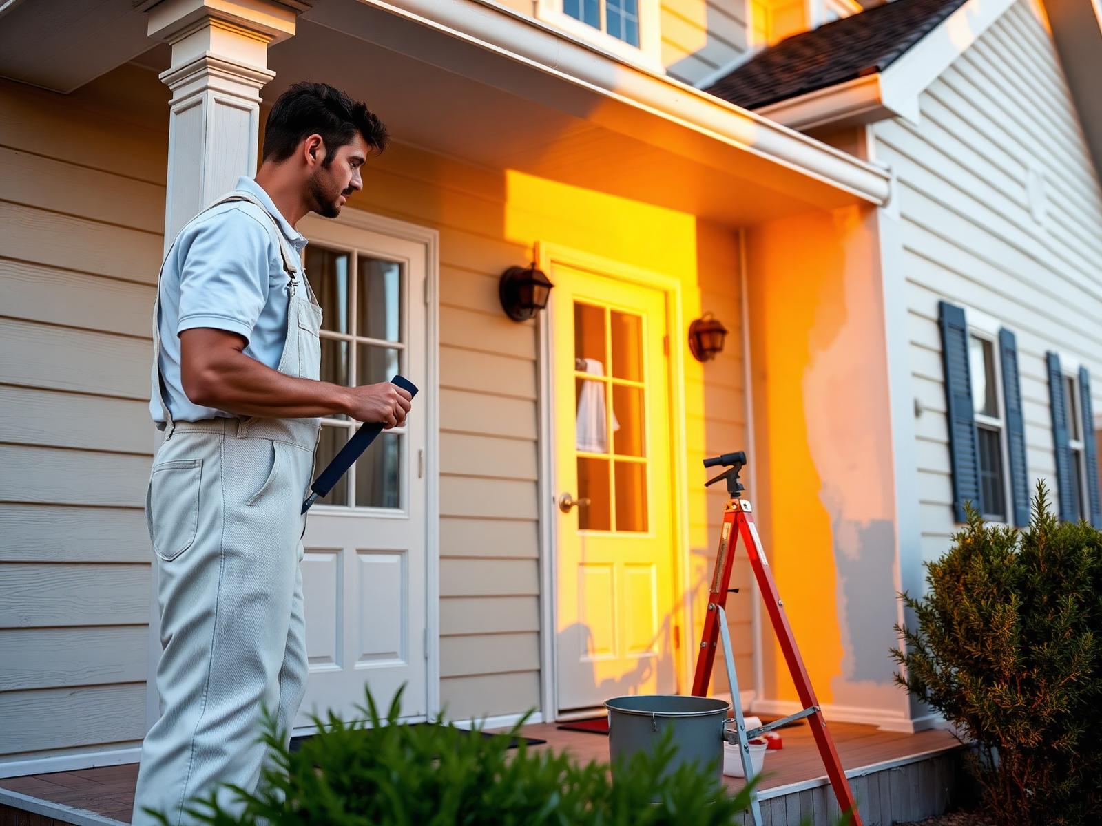 Freshly painted home in New Jersey